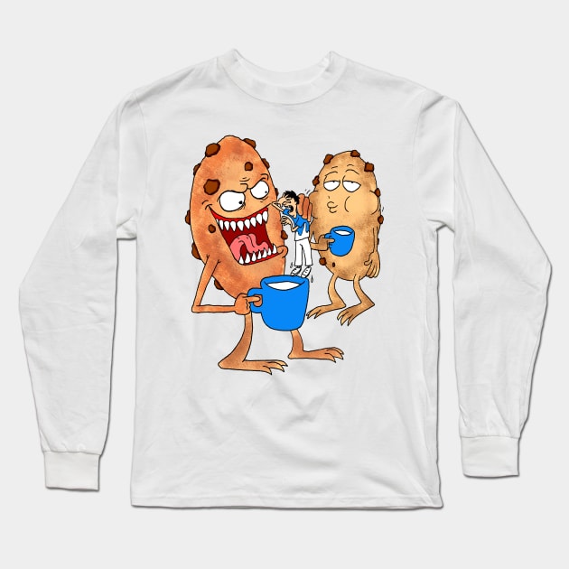 Cookies eating children Long Sleeve T-Shirt by lucamendieta